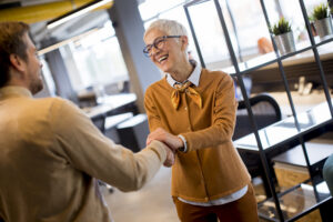 A client feeling valued after implementing a customer retention strategy